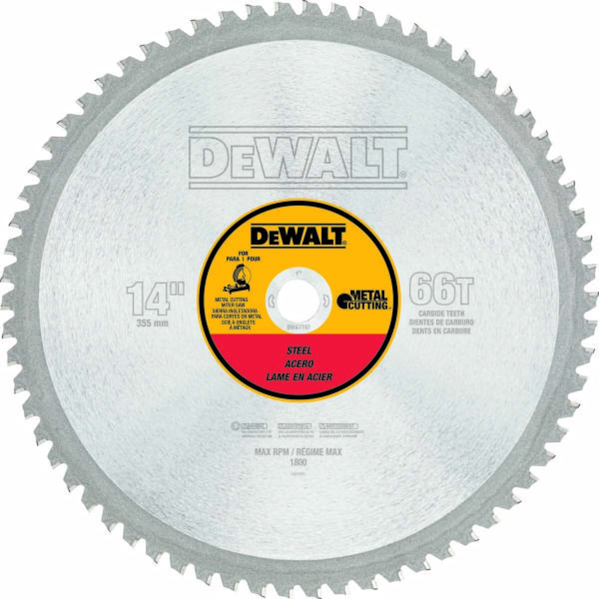 DEWALT DWA7747 Disco Sierra Carburo 14 pulg 66DPP