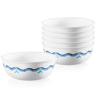 Corelle Livingware Juego de Vajilla, 6 Piezas - Terraza de Lisboa - Juego de cuencos