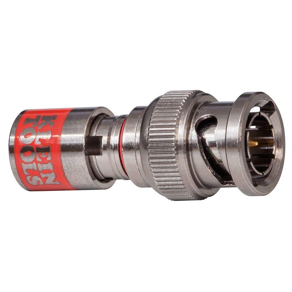 Klein Tools VDV813-616 Conector de Compresión BNC Universales, 10 Piezas