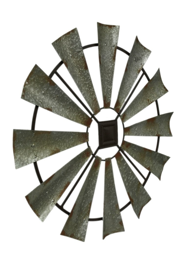 Decoración de Pared de Metal, 109 x 58 cm, Color Dorado, Rústico, Gris/Negro, 40" x 40", 1, 1