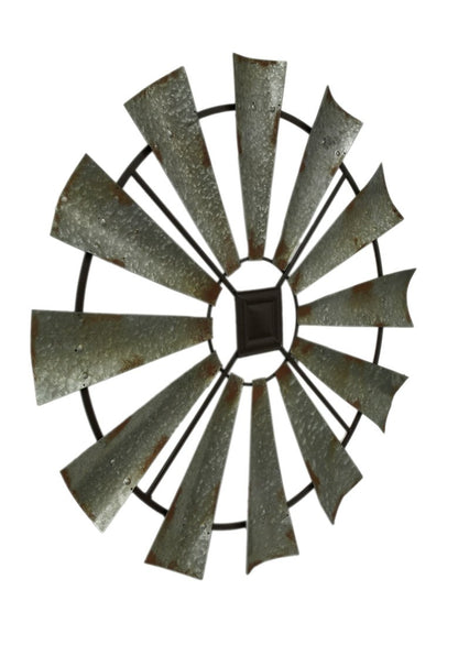 Decoración de Pared de Metal, 109 x 58 cm, Color Dorado, Rústico, Gris/Negro, 40" x 40", 1, 1