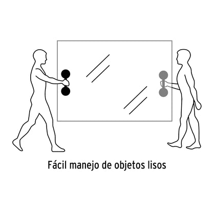 Truper VEVI-2A, Ventosa de aluminio para vidrio, 2 copas