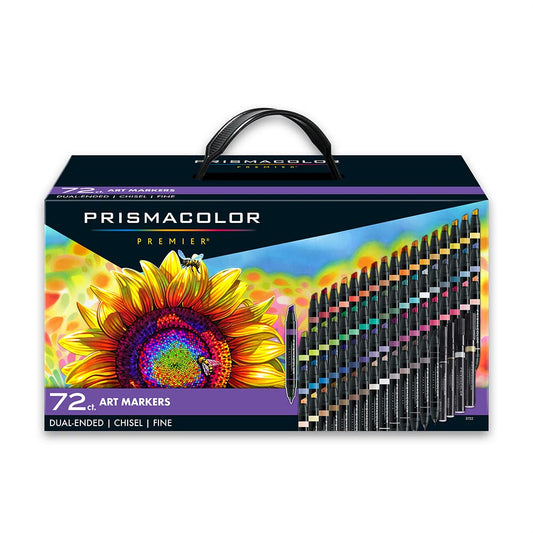 Prismacolor Premier marcadores para arte con doble extremo, set de 72 colores variados (3722)