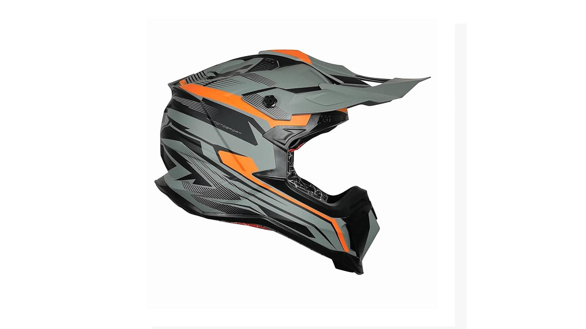 KOV Casco X4 GO Cross Naranja Off-Road para Motocross Dot
