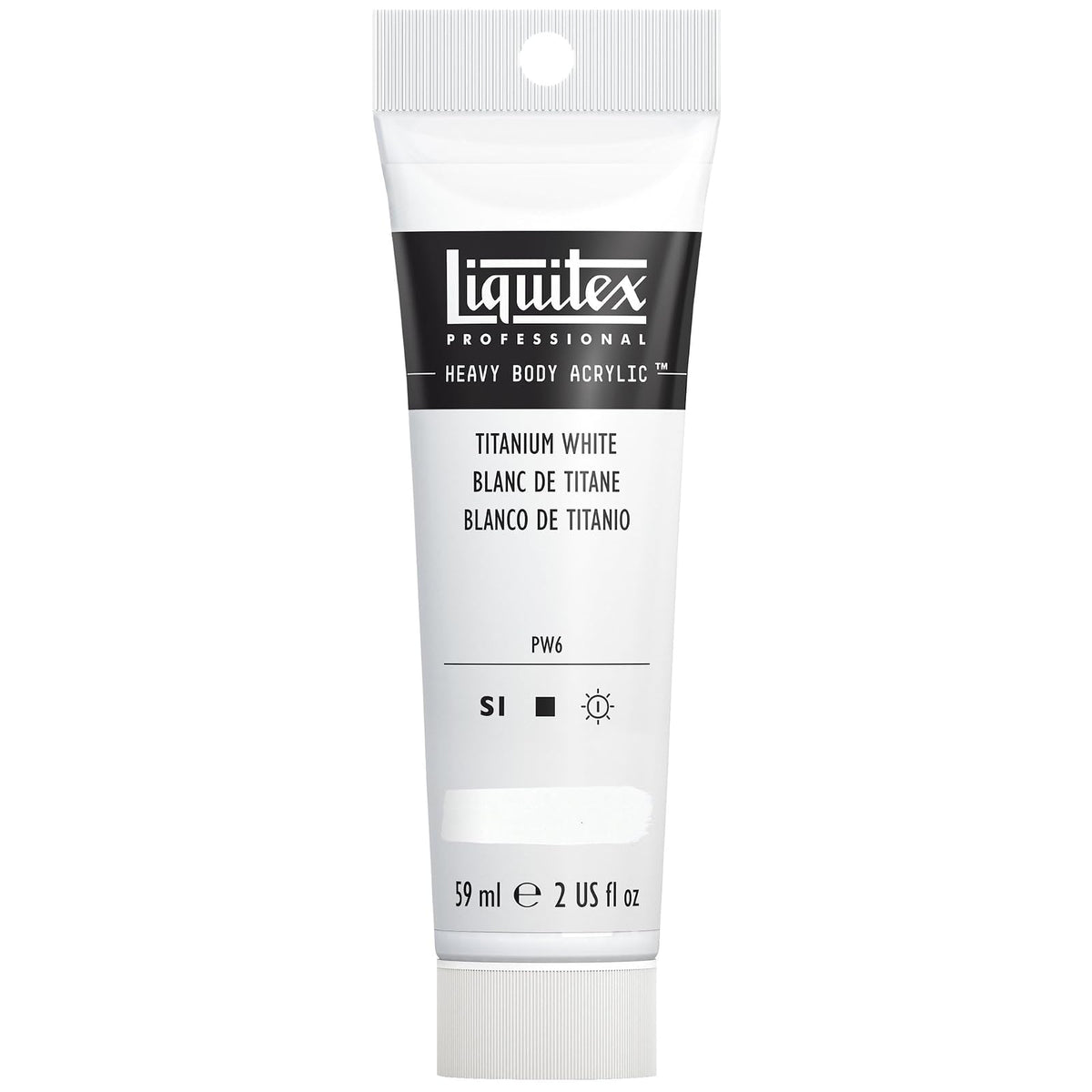 Liquitex Heavy Body pintura acrílica Brilliant Purple 59 ml - Blanco (Titanium White 432)