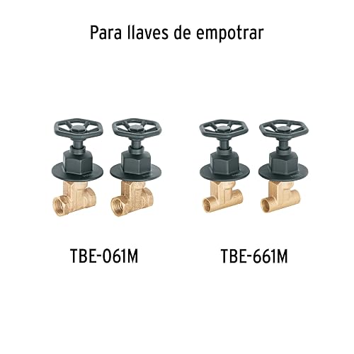 Foset Tubig TBMR-61M, Juego de 2 manerales para regadera tipo volante color negro líneaTubig