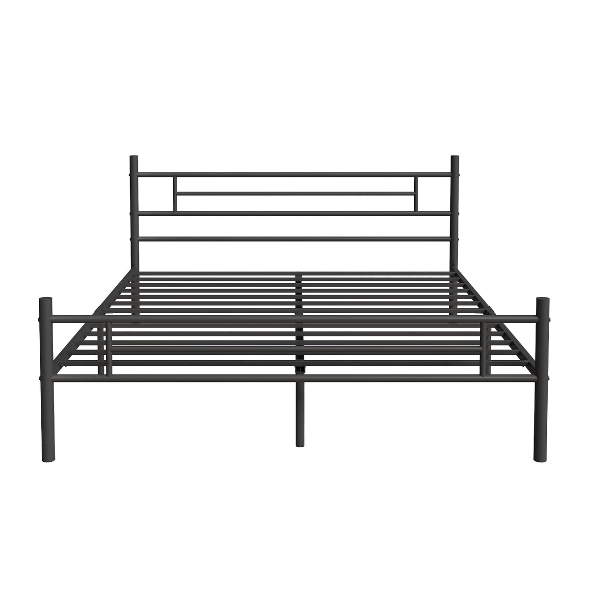 Novilla Marco de Cama de 14 Pulgadas de Metal Plataforma de Metal, Bajo la Cama de Almacenamiento de Listones de Metal Resistente