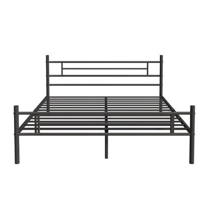 Novilla Marco de Cama de 14 Pulgadas de Metal Plataforma de Metal, Bajo la Cama de Almacenamiento de Listones de Metal Resistente