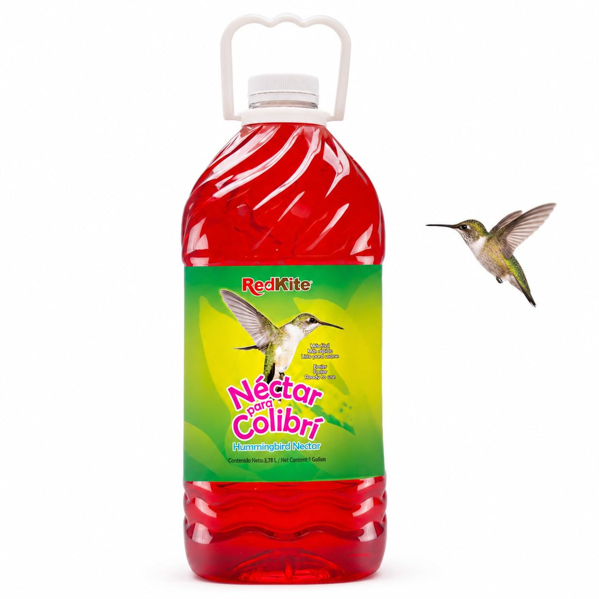 Redkite Néctar Líquido para Colibríes 3.8 L — Néctar Listo para Usar con Energía para Aves