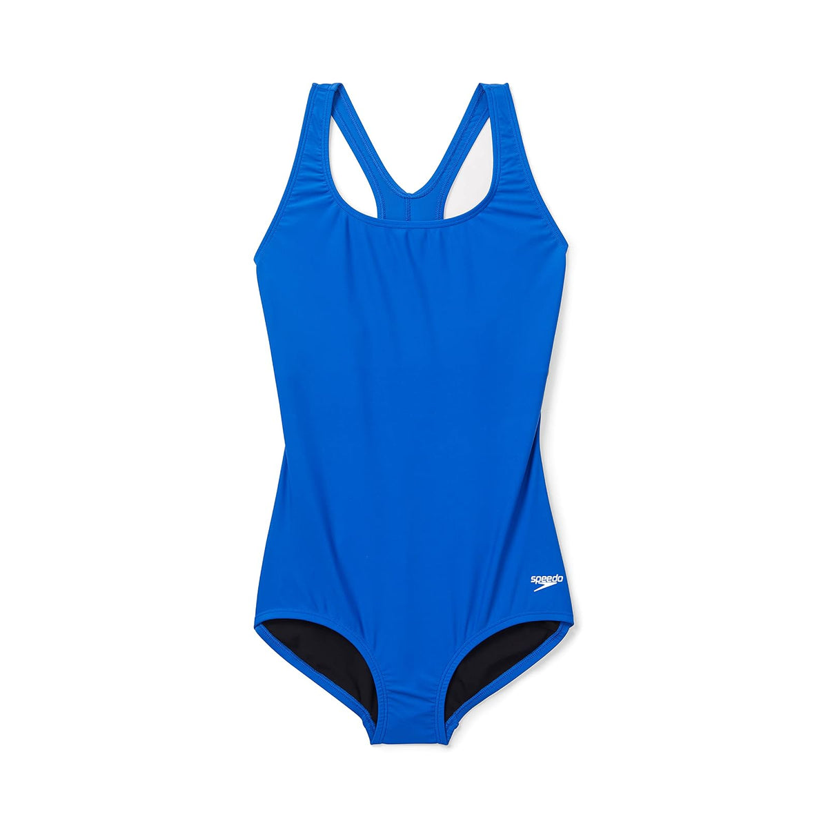 Speedo Mujeres Traje de Baño Una Pieza Powerflex Ultraback Rosa Sólido Cuello en V Segunda Piel Alto Altura Vacaciones Casual