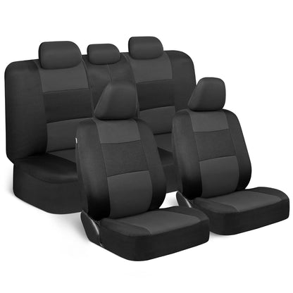 BDK PolyPro Juego de Fundas para Asiento de Auto - Gris-Carbón
