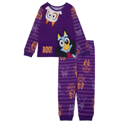 Bluey Conjunto de Pijama de algodón Ajustado de 2 Piezas Juego de Pijama para Niñas