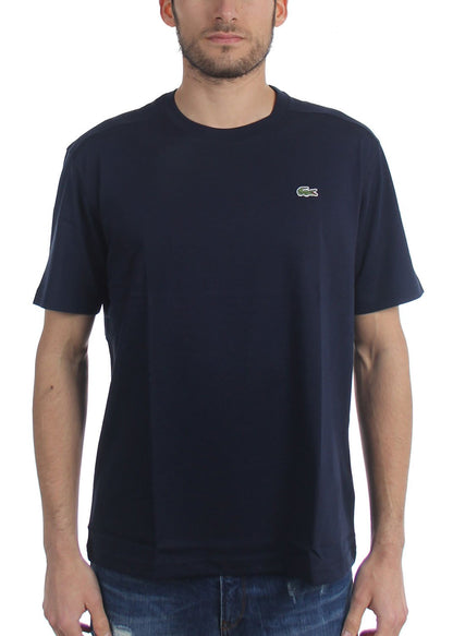 Lacoste Playera Sport regular fit de algodón transpirable y manga corta para hombre Regular fit Sin cierre - XXL - Azul marino