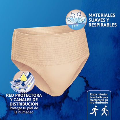 TENA Pants Discret M, Ropa interior desechable, 13 piezas