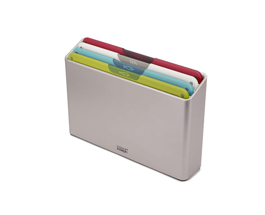 Joseph Joseph Folio Icon Juego de 4 tablas de cortar grandes con estuche de almacenamiento