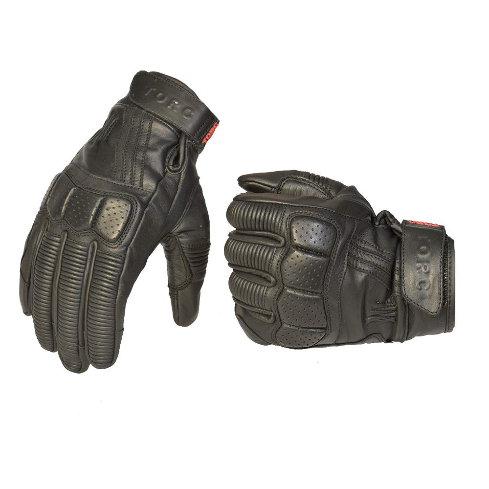 TORC Guantes de Motocross para Hombres, Negro, Ambidiestros - CH - Negro (Black)