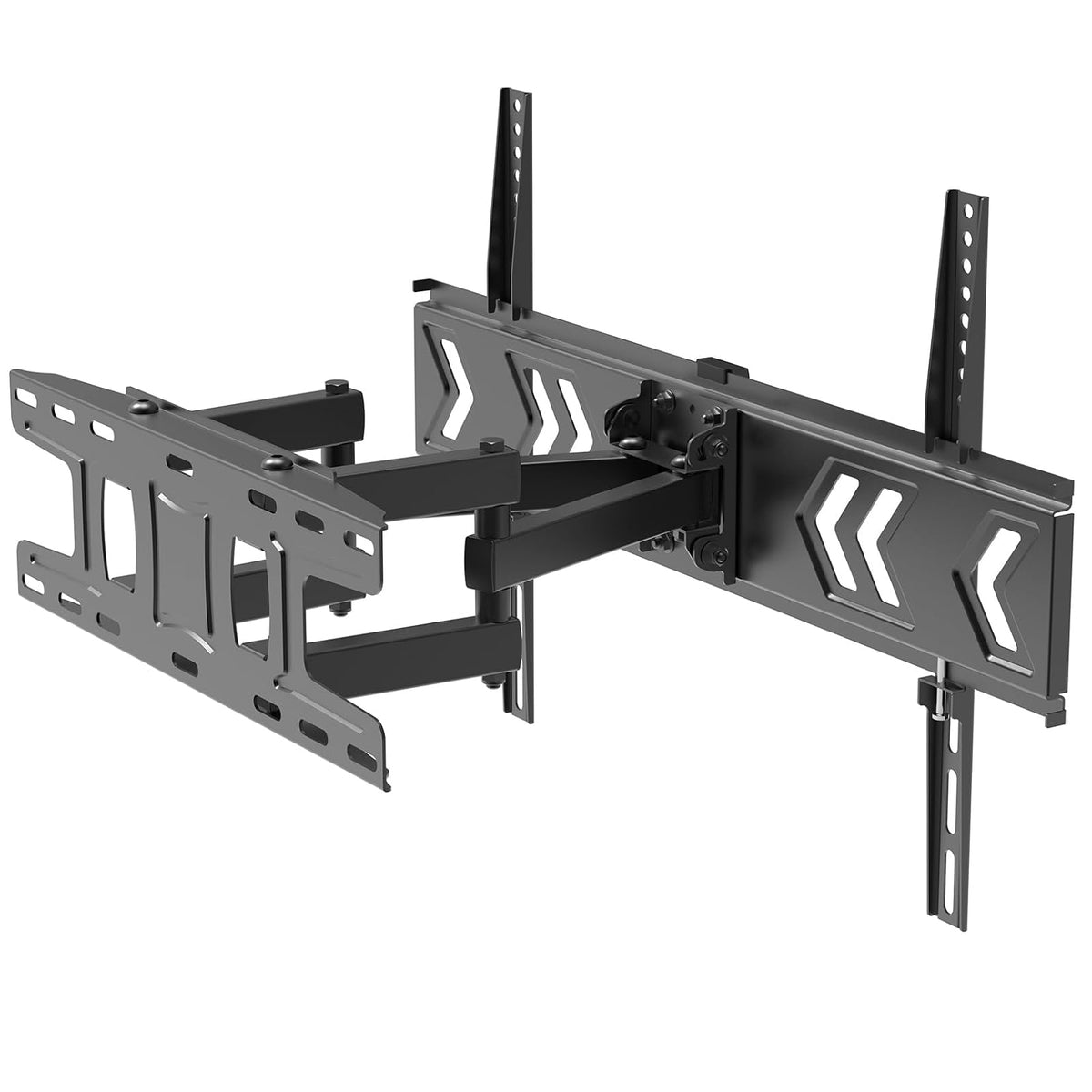 Naceb Technology - Soporte Articulado de Pared para Pantalla NA-0219 - Doble Brazo con Giro, Inclinación y Nivelación Ajustable - 60x40 cm Negro