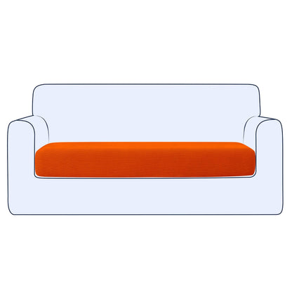 Ouka Funda de Cojín Elástica para Sofá, Reversible - Naranja - Mediano