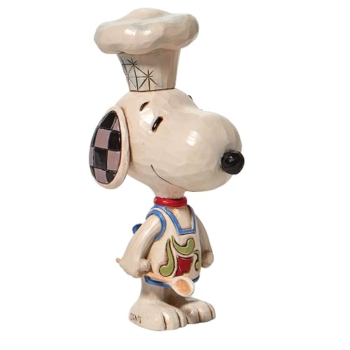 Enesco Jim Shore Peanuts Chef Snoopy - Figura en Miniatura, 4 Pulgadas, Multicolor