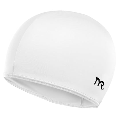 TYR Gorro de Licra para Natación - Blanco - Gorra