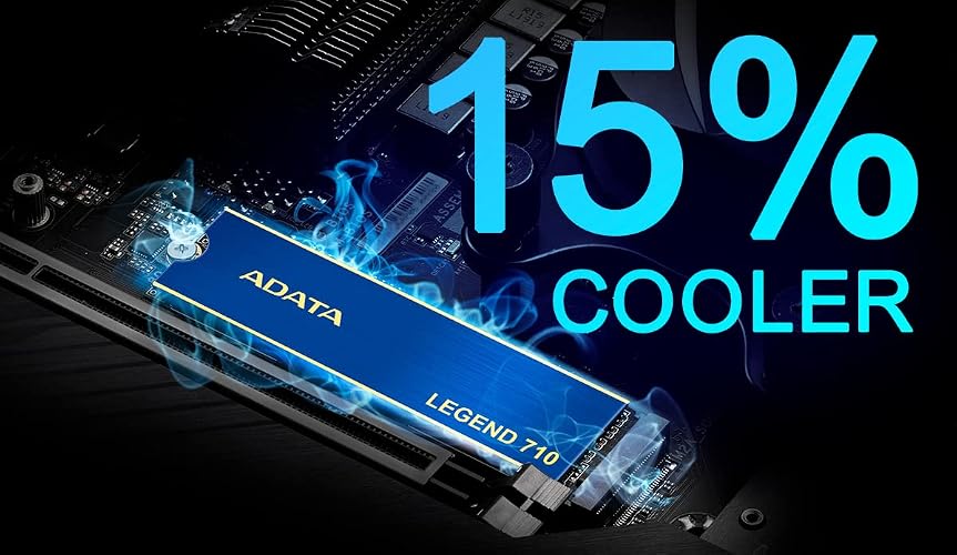 ADATA Legend 710 256GB NVMe M.2 2280 SSD (Lectura hasta 2100MB/s y Escritura hasta 1000MB/s)