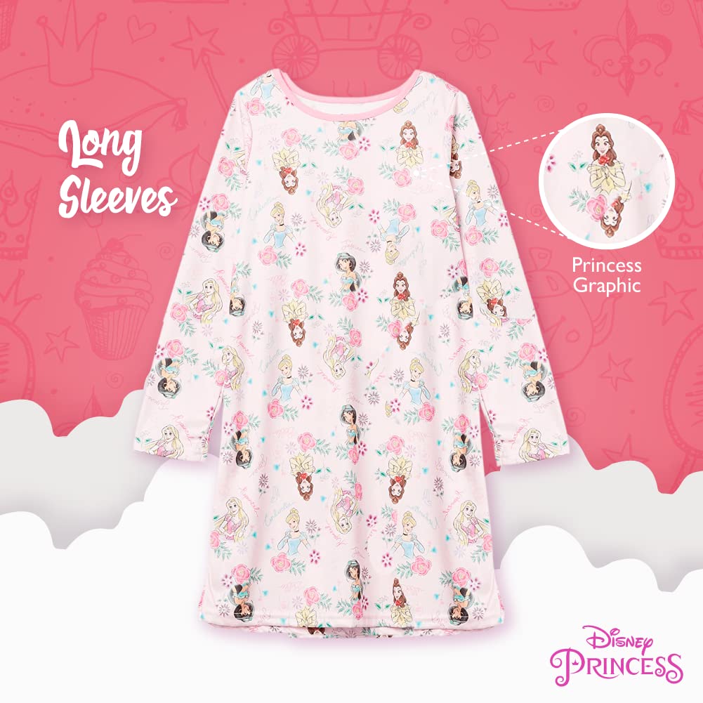 Disney Girls’ Big Princess Nightgowns, Pack of 3