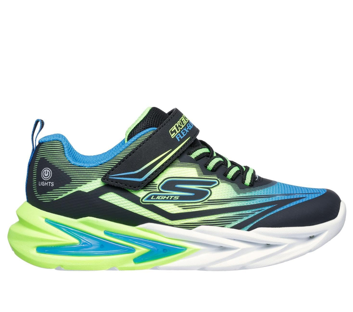 Skechers Flex-Glow Ultra - Tenis para niño | Casual, iluminado, cierre adaptable, plantilla acolchada