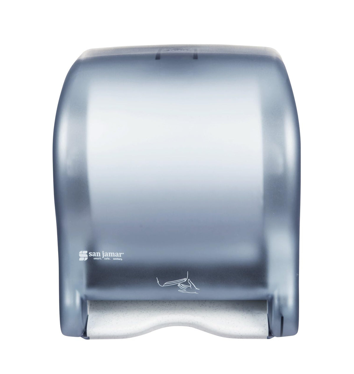 San Jamar - Dispensador de toallas de papel clásico Smart Essense - Dispensador electrónico de toallas para baño, cocinas y restaurantes, plástico, 9.75 x 14.50 x 12.50 pulgadas, azul