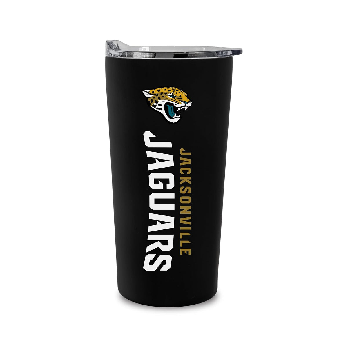 Rico Industries Vaso de Acero Inoxidable NFL, 18 oz - Jaguares de Jacksonville - 18 oz - Jacksonville Jaguars