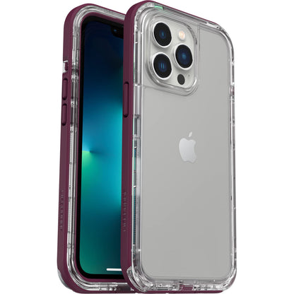 LifeProof Next Series Funda Compatible con MagSafe para iPhone 13 Pro, Varios Colores - SIGUIENTE - Purple - Clear