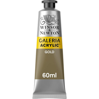Winsor & Newton Galeria Pintura Acrílica, Tubo de 60 ml - Dorado (Gold 283) - Tubo de 60 ml
