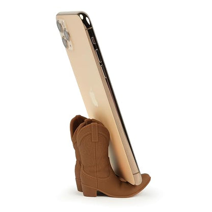 Fred Giddy UP - Soporte para teléfono Original, Color café, Accesorio técnico para Botas Vaqueras, se Adapta a la mayoría de teléfonos Inteligentes móviles, Silicona Antideslizante, Detalles