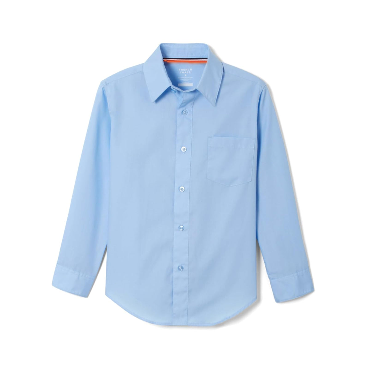French Toast Camisa de Vestir Manga Larga de Popelina para Niño - 5 - Azul - claro