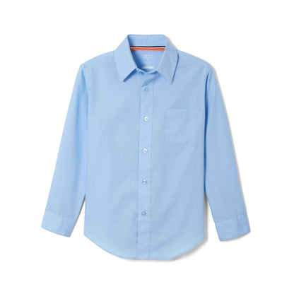 French Toast Camisa de Vestir Manga Larga de Popelina para Niño - 5 - Azul - claro