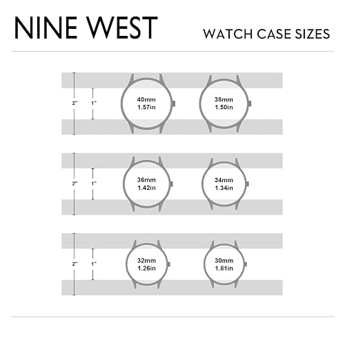 Nine West - Reloj de pulsera de malla para mujer