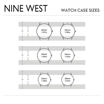 Nine West - Reloj de pulsera de malla para mujer