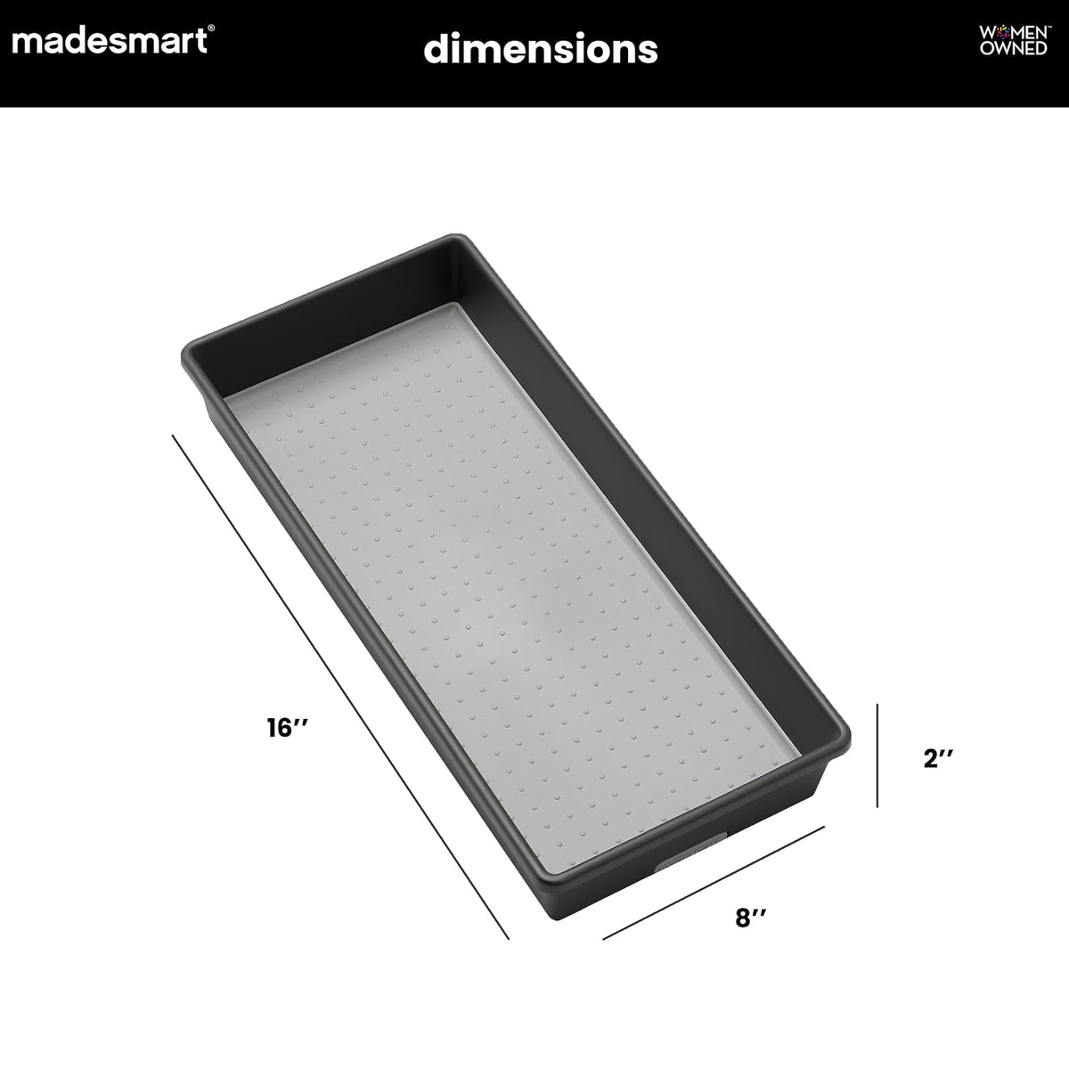 Madesmart Cubeta Clásico de 15.5 X 6.6 Pulgadas, Organizador de Almacenamiento Multiusos