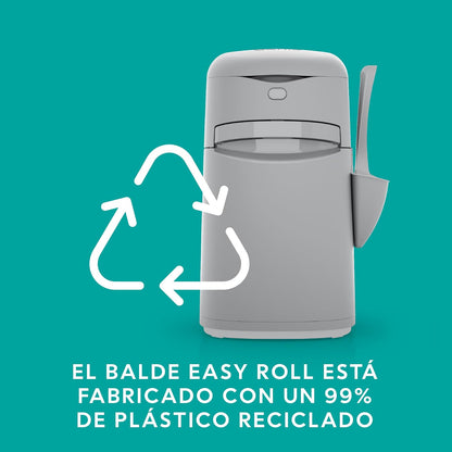 Litter Genie Bote Easy Roll Incluye 1 Recambio de Larga duración Que Puede durar hasta 6 Meses, una Pala y un Soporte para Pala