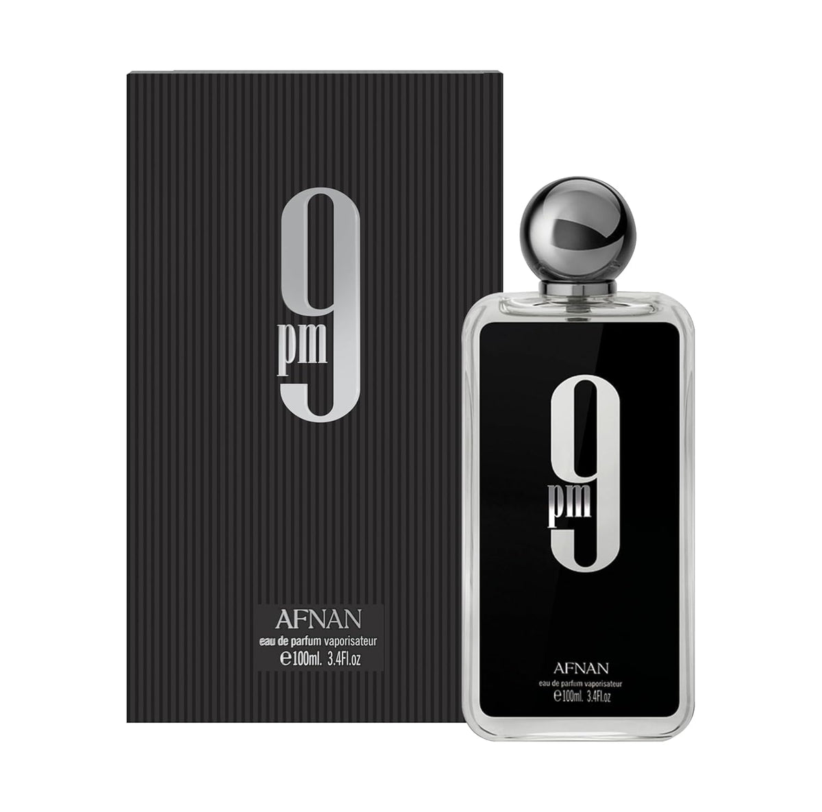 Afnan Agua de Perfume EDP 9PM para Hombres, 100 ml (Paquete de 1) | Paquete de 1