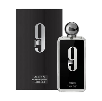 Afnan Agua de Perfume EDP 9PM para Hombres, 100 ml (Paquete de 1) | Paquete de 1