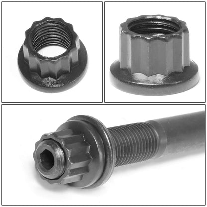 DNA Motoring Juego de Tuercas de Cabeza Cilíndrica LEPOW-015, 12 Puntos, para Chevy LS1, LS3, LS6, L98, Negro