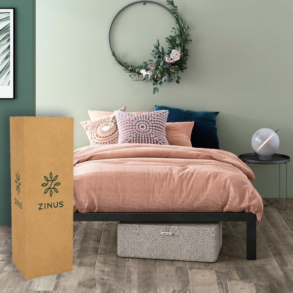 Zinus Mia Estructura de Cama con Plataforma de Metal - Estándar - Individual