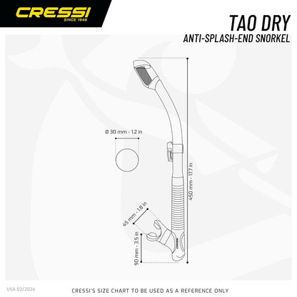 CRESSI Snorkel Tubo Tao Dry Colorama