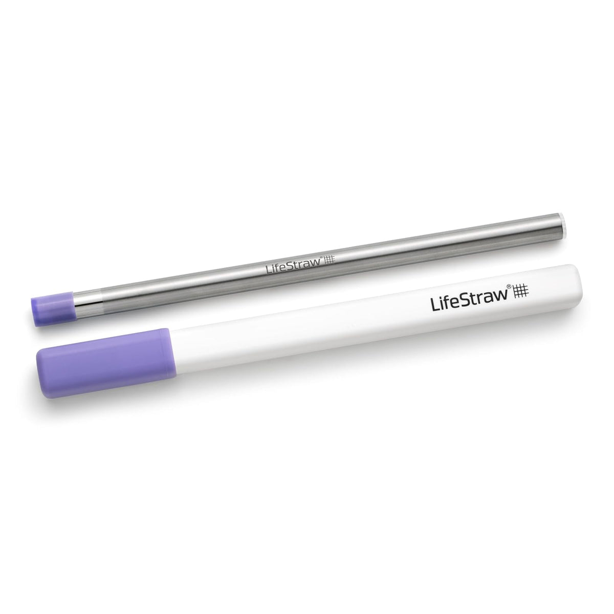 LifeStraw Sip - Filtro de agua reutilizable de acero inoxidable con funda de transporte, elimina microplásticos, bacterias y parásitos para viajes y uso diario, color morado cardo - Cardo morado - 1 paquete