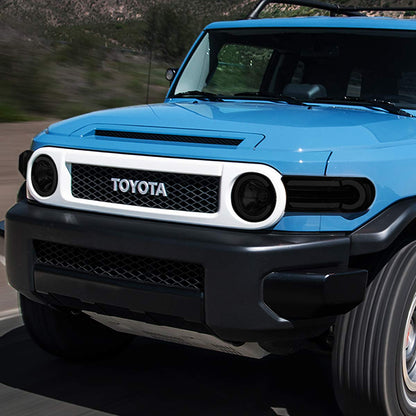 DNA Motoring HL-LB-FJC07-BK-SM-CL1 Faros Delanteros Lente Ahumado LED DRL + Luz Direccional Secuencial Negro/Humo/Transparente Par para Toyota FJ Cruiser 07-15
