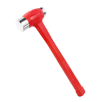 YIYITOOLS - Martillo muerto de 24 onzas (24 onzas), bola de doble cabeza, golpe plano, mango antideslizante, 1.5 libras, naranja (YY-7-001)