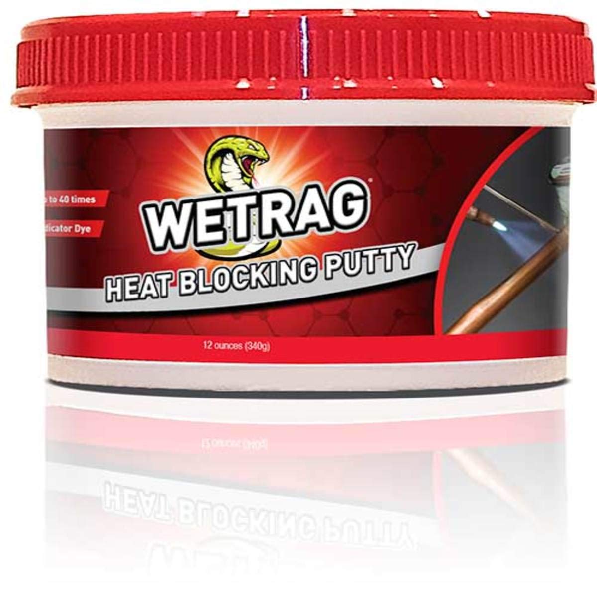 Refrigeration Technologies RT400P Viper Wetrag Masilla de bloqueo de calor tarro (1), 12 oz.