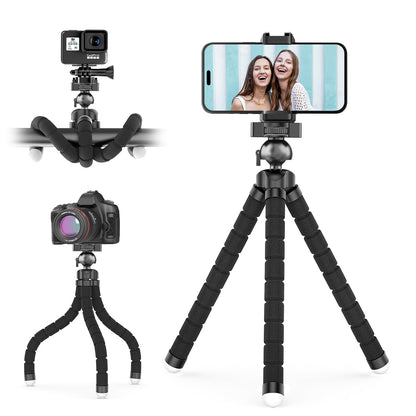 UBeesize Trípode S Premium Flexible Teléfono Trípode con Mando Inalámbrico, Mini Trípode Soporte para Cámaras/GoPros/Dispositivos Móviles