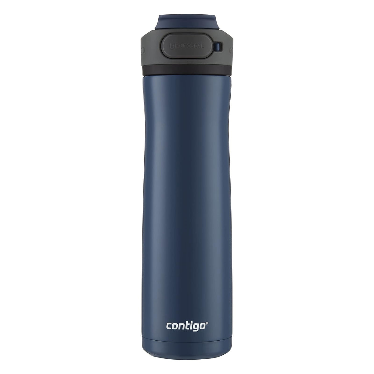 Contigo Botella de Agua Acero Inoxidable 710 ML Azul Gloss Antiderrames Cortland Chill 2.0 Boquilla Protegida con Asa