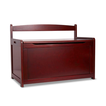 Melissa & Doug Baúl de madera para juguete, baúl de madera resistente, 2.34 metros cúbicos de almacenamiento, fácil de armar, color espresso